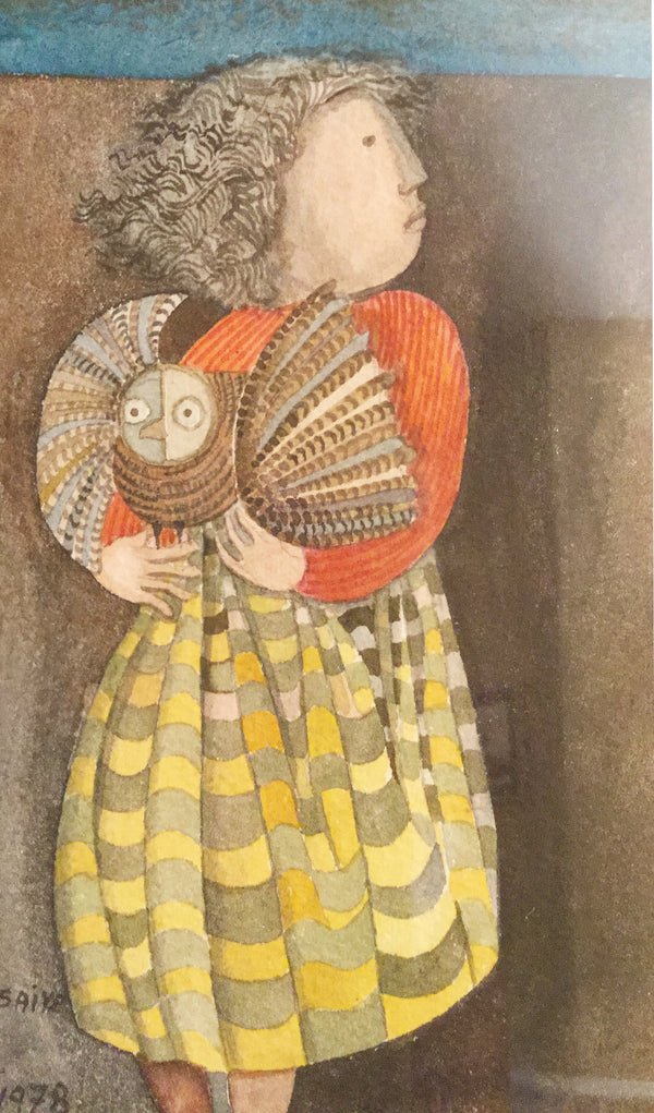 Lublin Graphics Artwork named Fille et Chouette , By Artist Boulanger G. Rodo