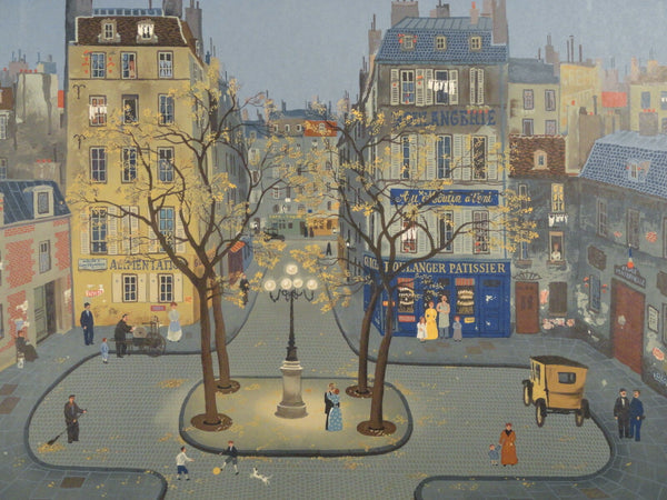 Lublin Graphics Artwork named La Place de Furstenberg , By Artist Delacroix Michel