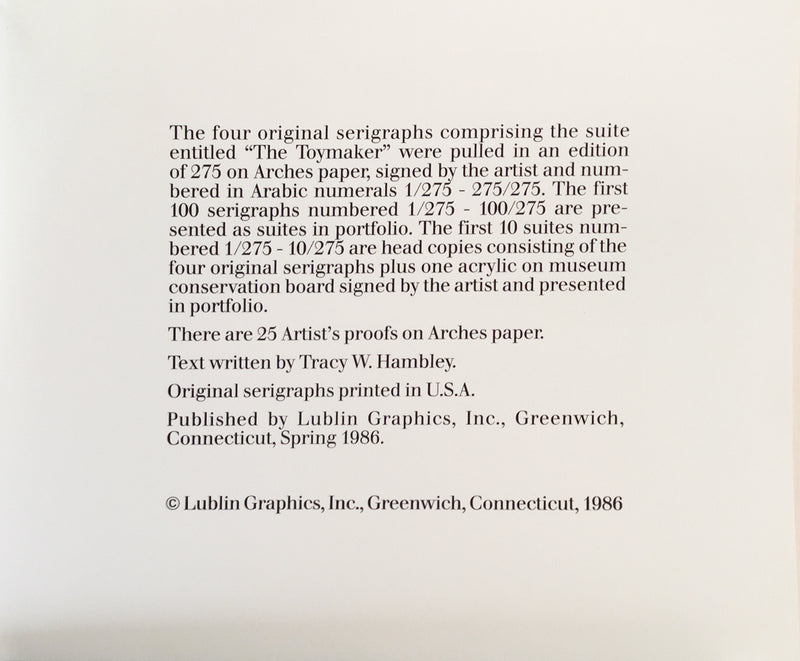 Lublin Graphics Artwork named Toymaker Suite , By Artist Carter James