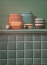 Carter Still Life with Blue Tiles