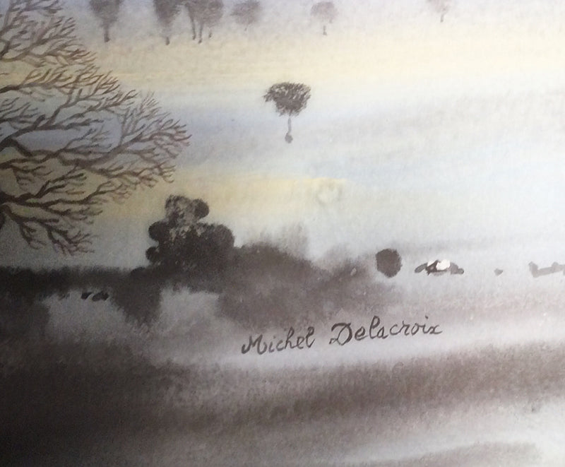 Delacxroix Reflet de la Lune Sur un Etang